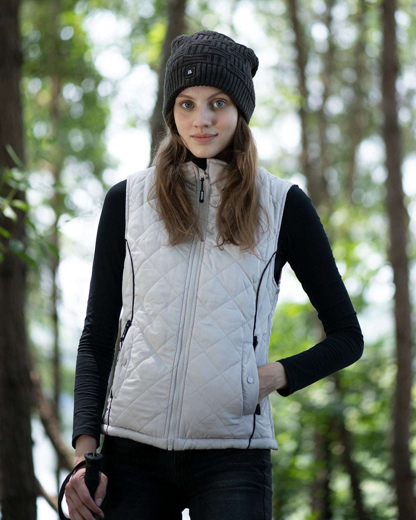 Women Electric Heated Thermal Vest with Adjustable Sizing and Temperature Control