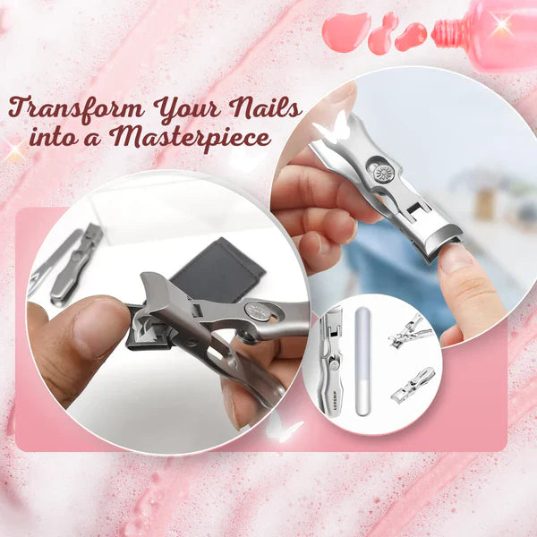 Carbon Steel Nail Cutter with Wide Jaw Opening and Built-In Catcher, Self-Locking