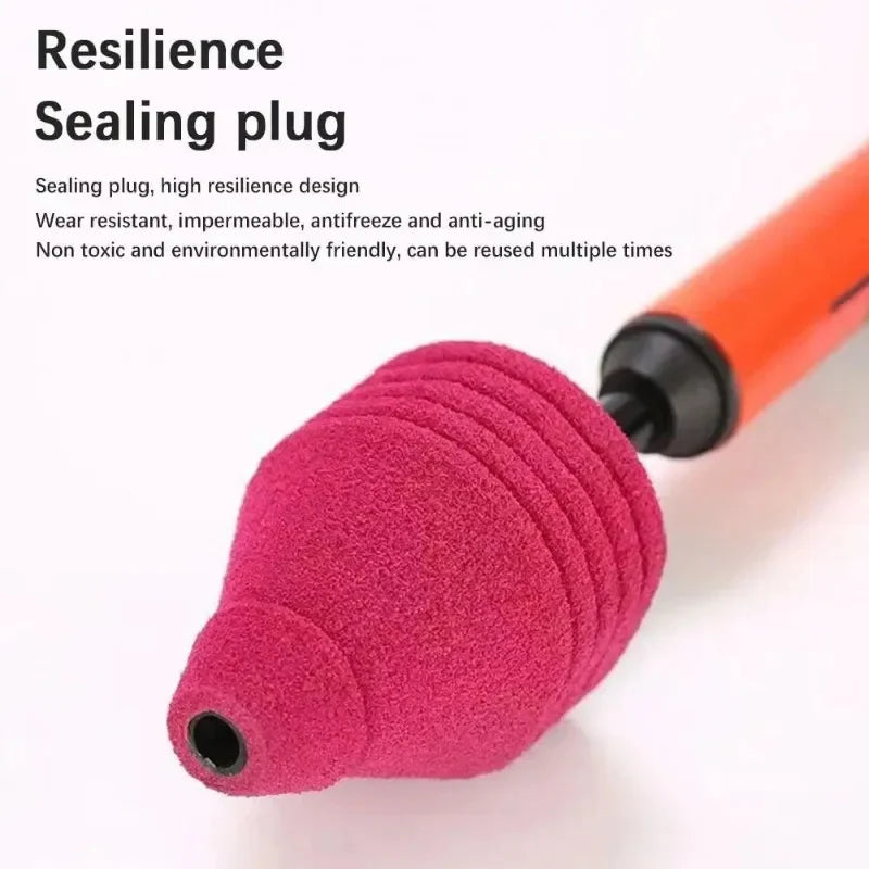 High Pressure Toilet Plunger with Stainless Steel Body