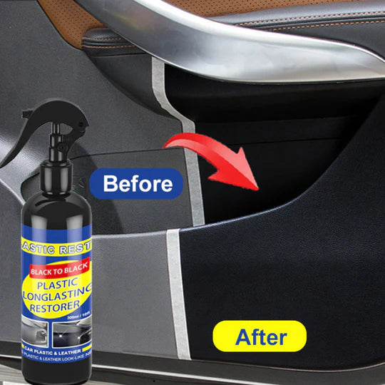 Premium Car Plastic Restorer and Black Gloss Coating Solution