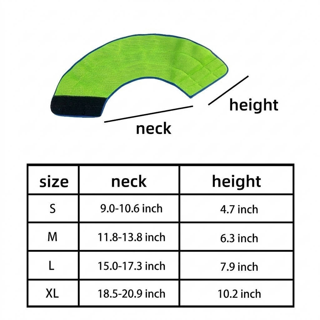 Soft Dog Cone Collar to Stop Licking After Surgery, Adjustable Washable Recovery E-Collar for Dogs and Cats