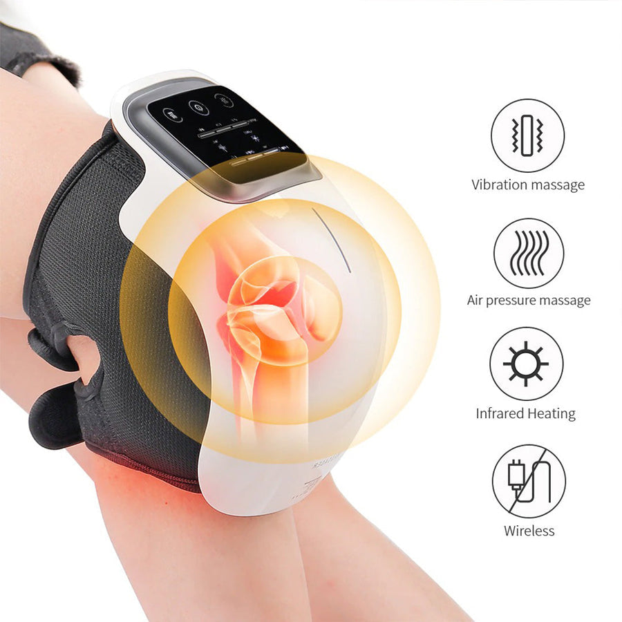MGT Knee Massager with Heat, Red Light and Vibration Massage