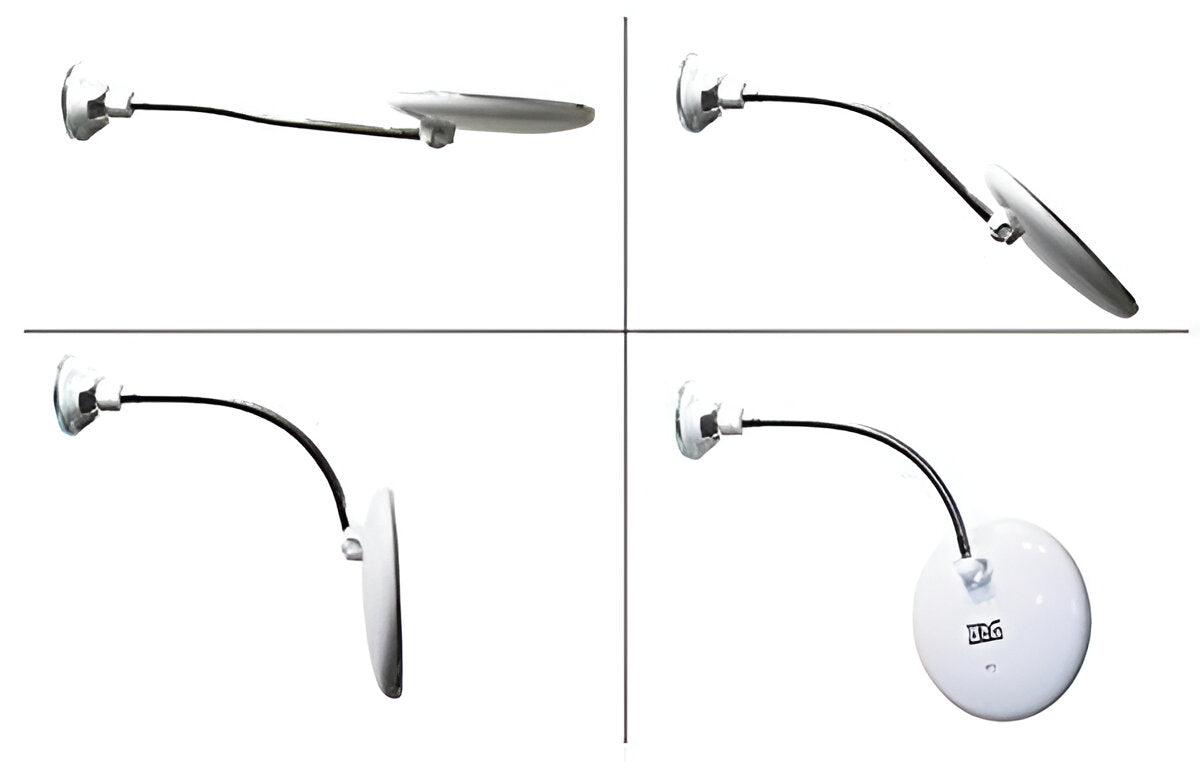 10X Magnifying Mirror with LED Edge Lighting and Adjustable Suction Base