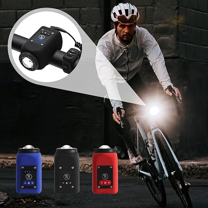 Bicycle Light and Horn with 110dB Alert and Remote Control