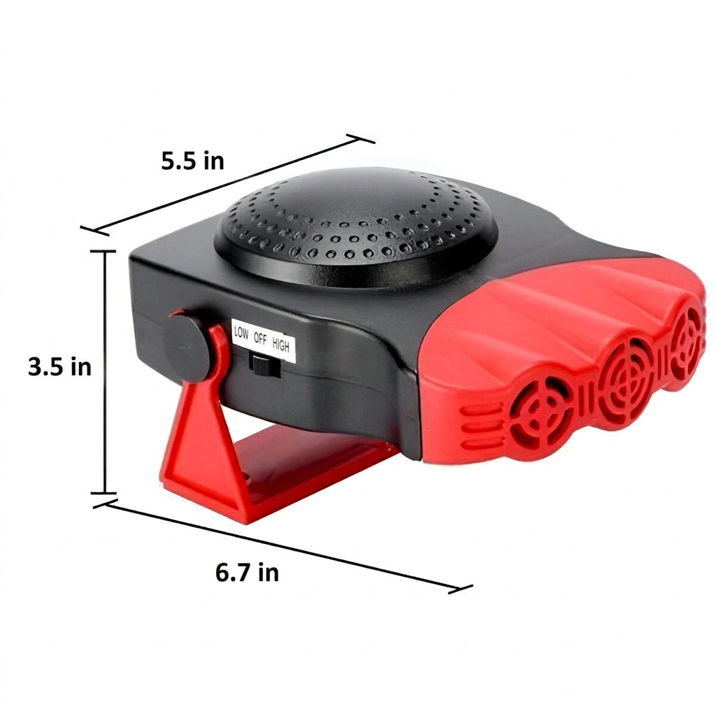 Portable Car Heater with 180 Degree Rotation and Dual Mode Operation