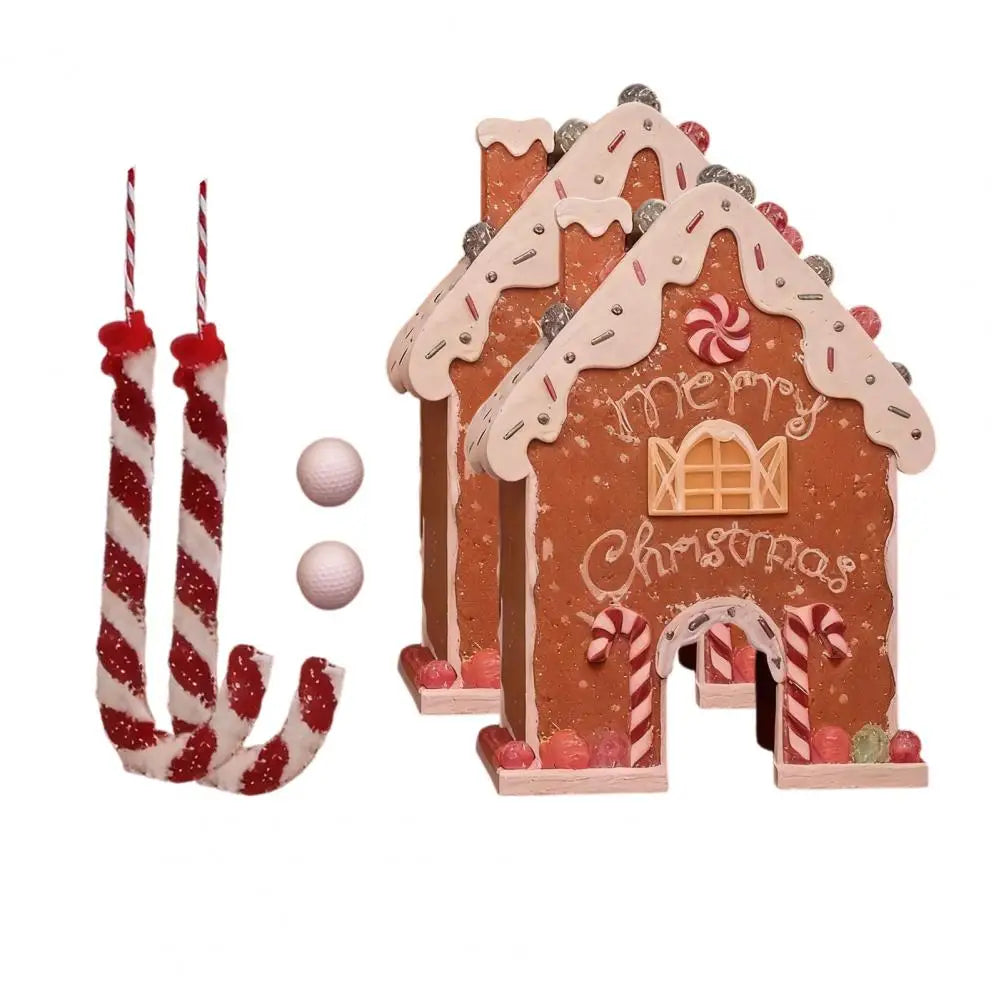 Holiday Gingerbread Mini Golf Set with Putter and Ball