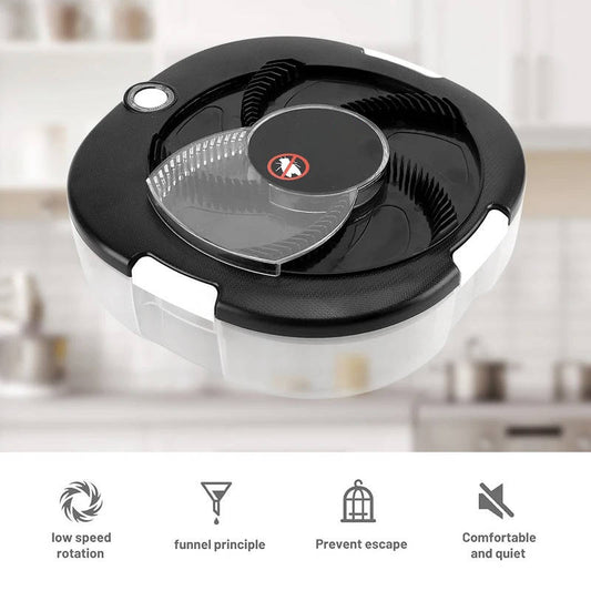 Automatic Fly Trap with Rotating Arm and Removable Collection Tray, USB Rechargeable All Vera Mart