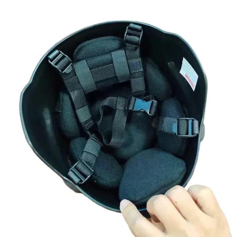 Protective Helmet with ABS Shell and Side Rail Mounts for Airsoft Training