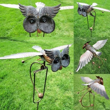 Dynamic Bird Garden Motion Décor with Wind-Responsive Movement