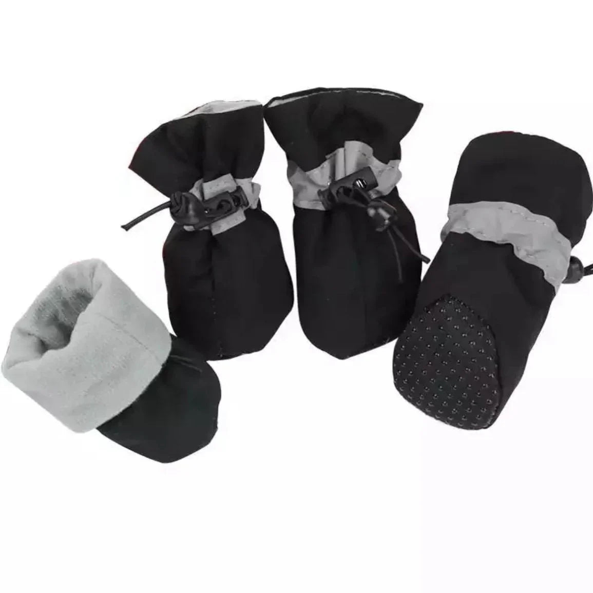 Dog Winter Boots with Anti-Slip Tread and Insulated Lining, Water Resistant