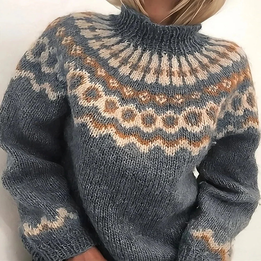 Wool Turtleneck Sweater with Dual Fiber Insulation and Full Neck Coverage