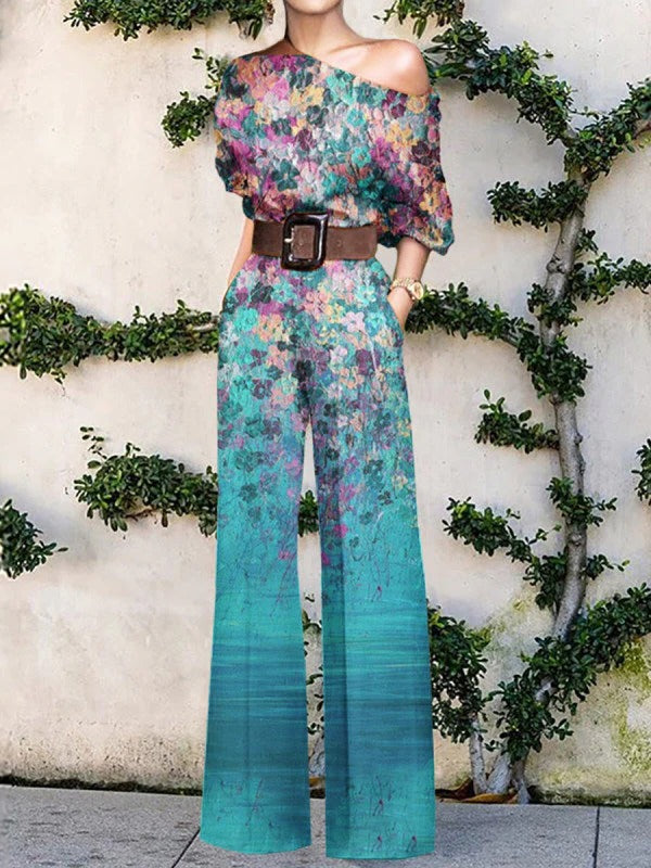 Women's Jumpsuit with Relaxed Cut and Breathable Fabric, Spring Wear