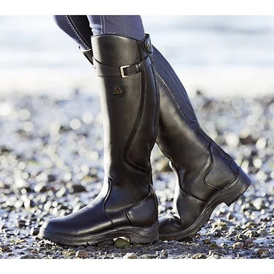 Womens Water-Resistant Boots with Removable Insole and Traction Rubber Sole, 12in Shaft