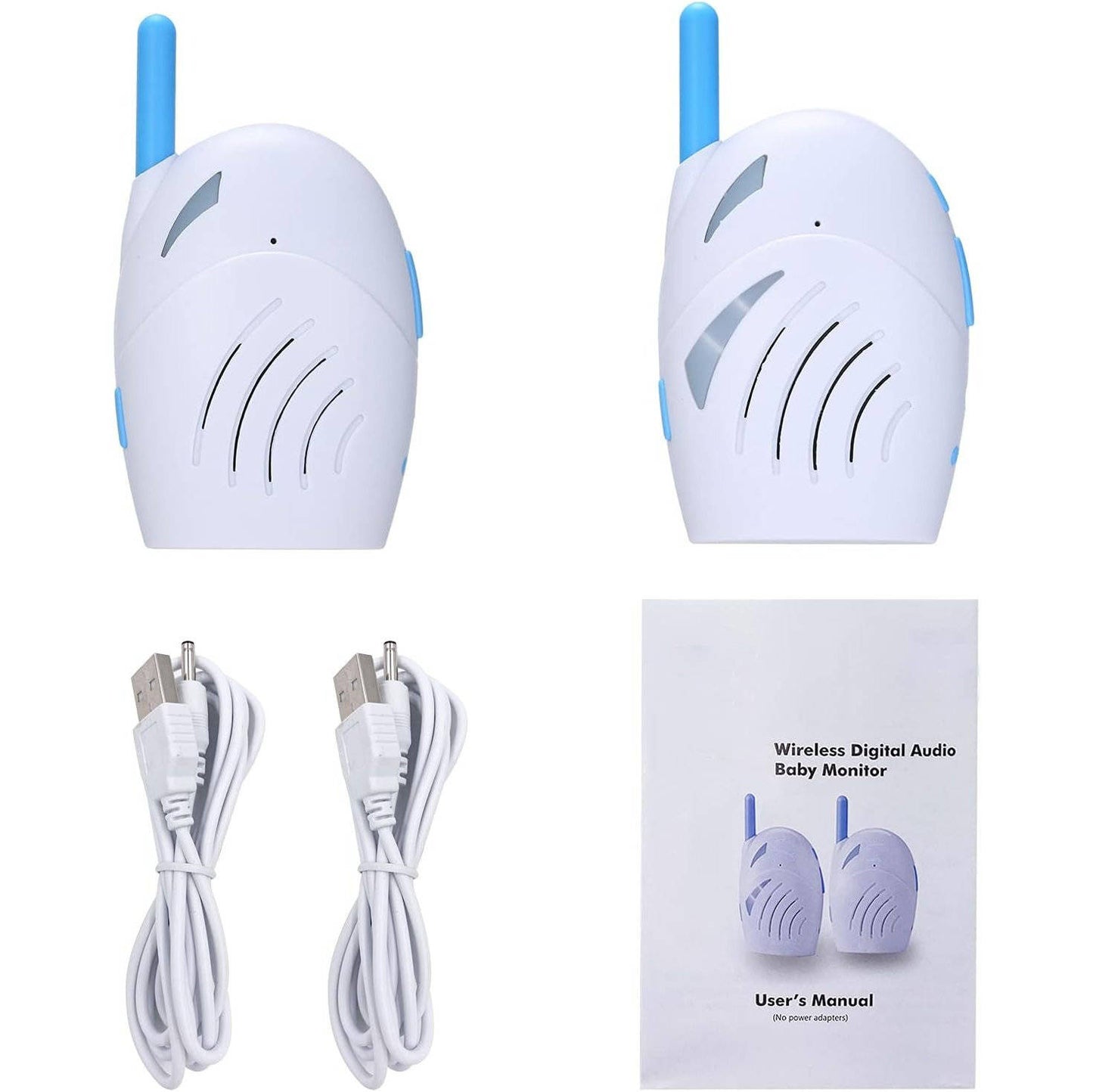 Audio Baby Monitor, Wireless Walkie Talkie Baby Monitor with Two Way Audio