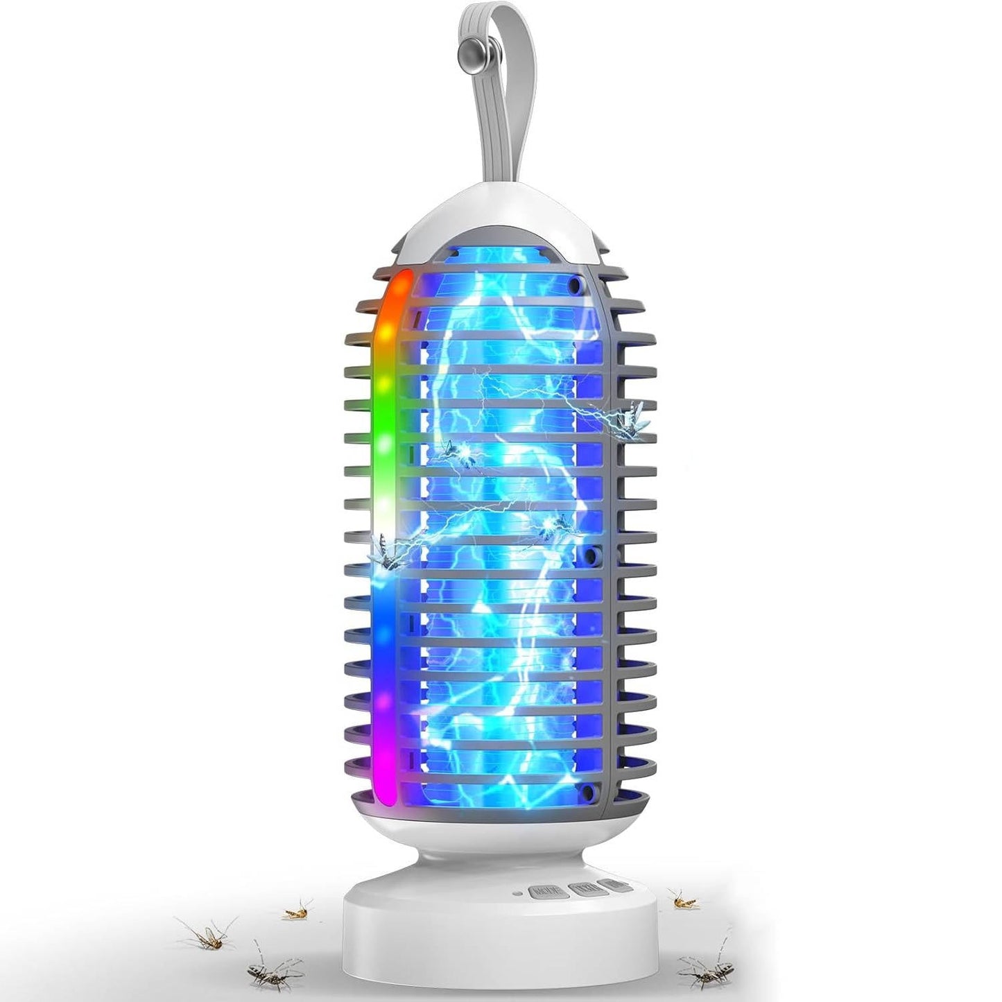 Cordless Bug Zapper with Marquee Light, Mosquito Zapper Indoor Outdoor for Home, Kitchen, Patio, Camping, Party
