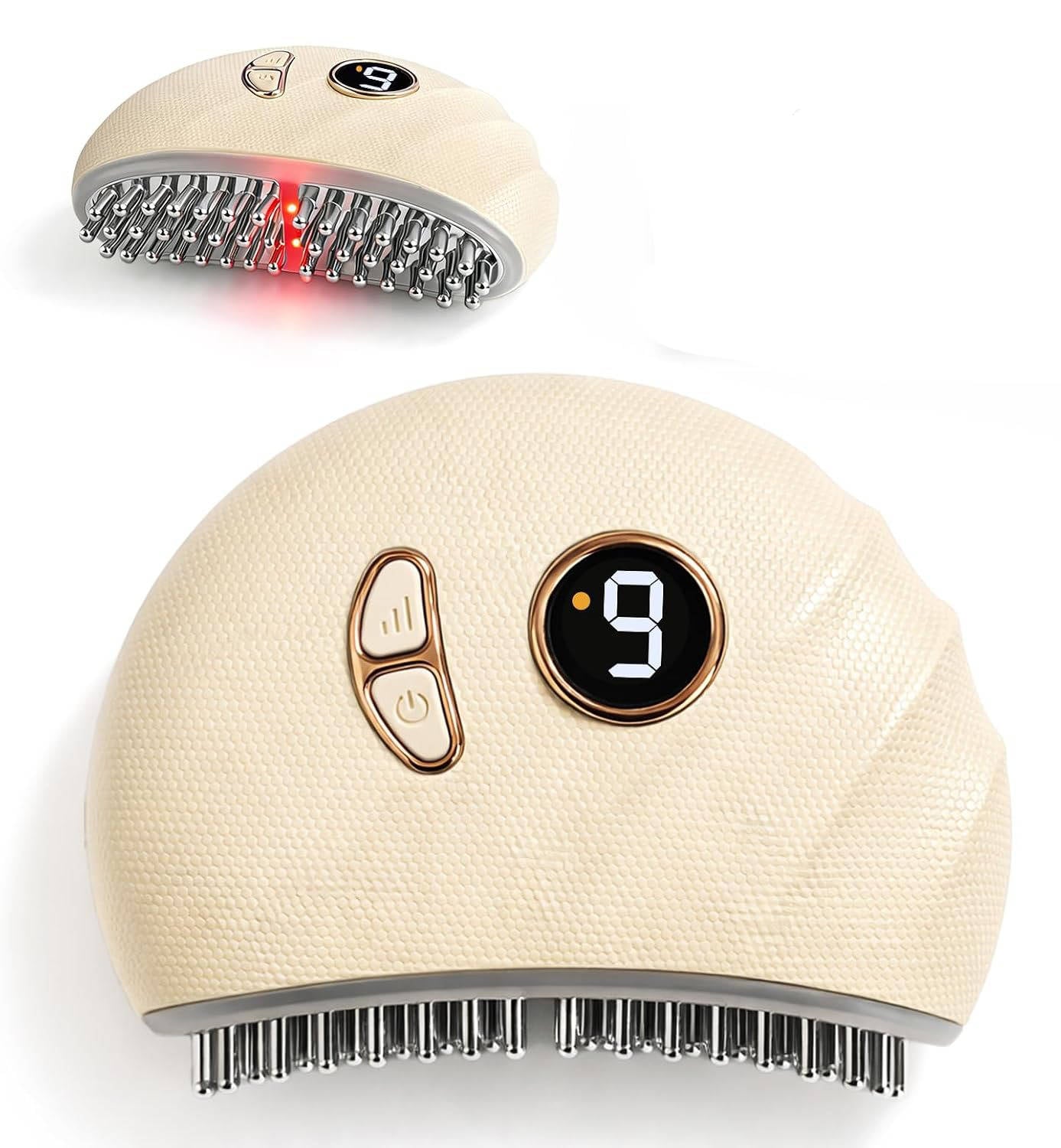Heated Jaw and Neck Massager, Jaw Massage Tool with Vibration, Ergonomic Multi Point Design