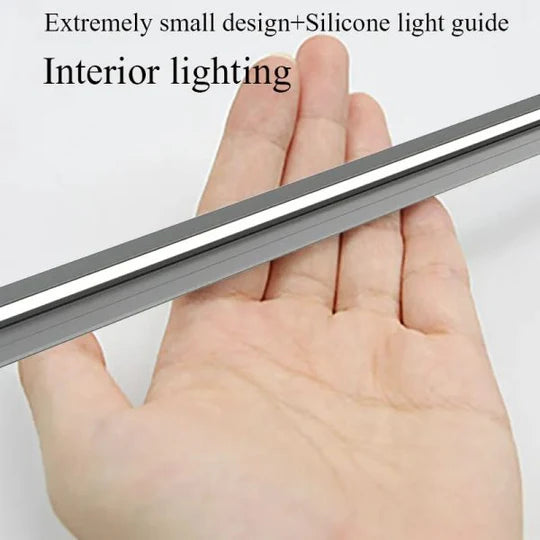Sleek 45 Degree LED Light Bars for Hidden Under Cabinet Illumination