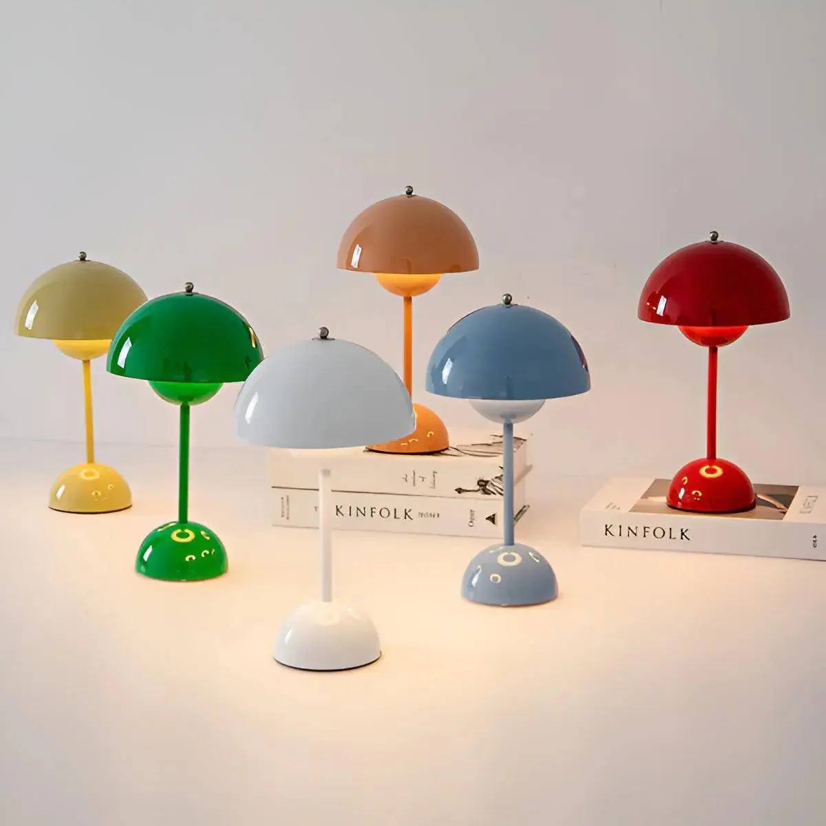 Scandinavian Modern Dimmable Table Lamp in Stainless Steel, 11.6 in Height