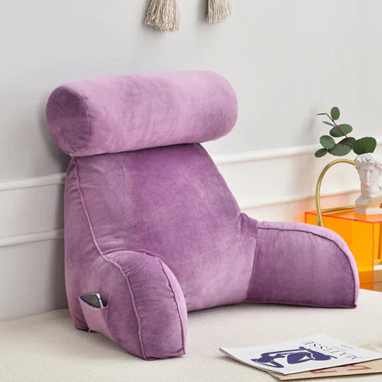 Ultra Plush Reading Bed Pillow with Arm and Back Support