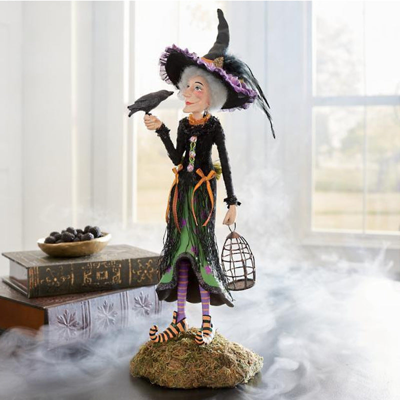 Wearclo | Halloween Figurine | Handmade Witch Decoration | Resin
