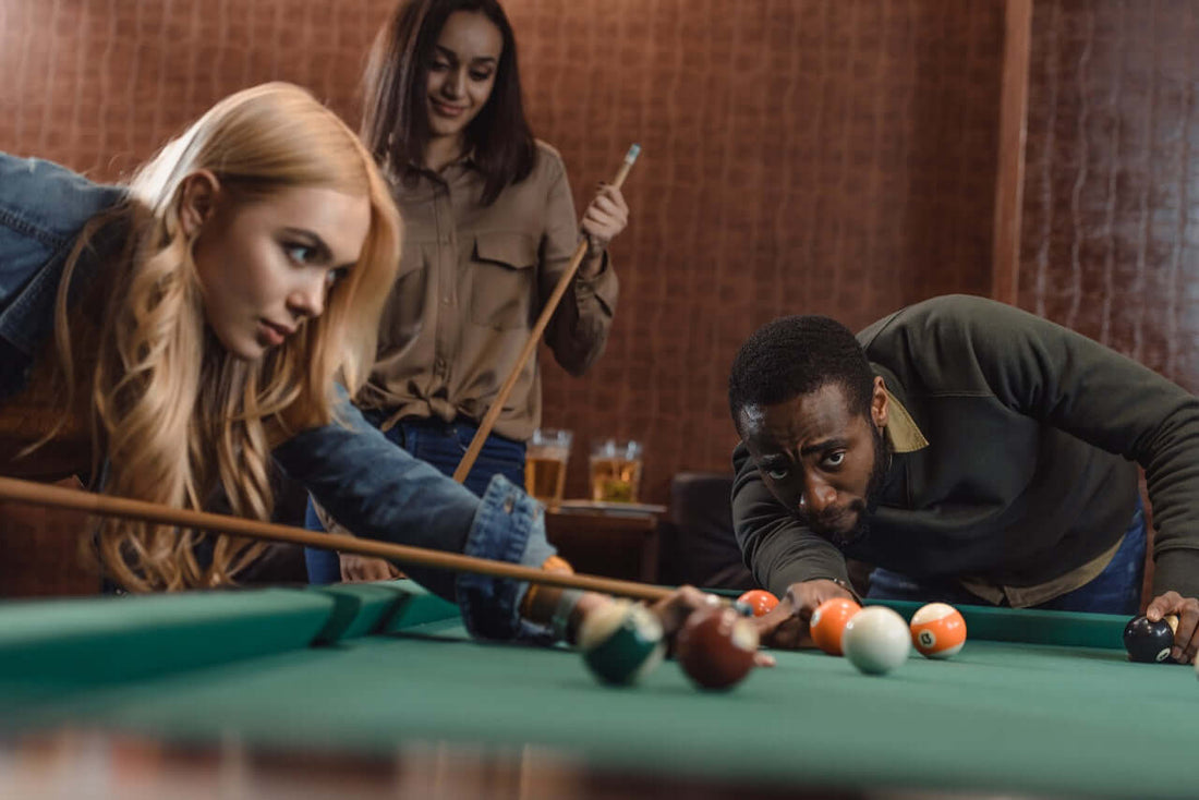 playing pool
