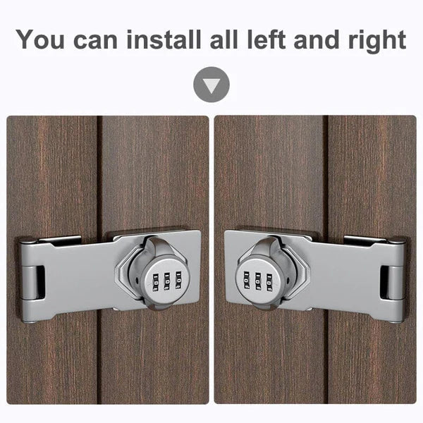 Combination Cam Lock with 1,000 Code Options and Chrome Dials, Dual Baseplate Design