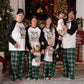 Matching Family Christmas Pajamas Set with Plaid Sleepwear and Pet Bandana