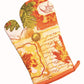 Autumn Harvest Kitchen Linen Set with Printed Oven Mitt Towel and Potholder