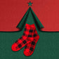 Matching Family Christmas Pajamas with Gingerbread and Tree Festive Print