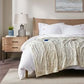 Electric Heated Throw Blanket with Plush Faux Fur and Controller
