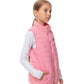 Girls Electric Heated Puffer Vest with Rechargeable Battery Pack and Zipper Pockets