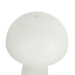 Modern White Rechargeable Table Lamp with Dimming Light and Ribbed Base