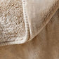 Ultra Soft Fleece Throw Blanket with Plush Ribbed Texture for Couch