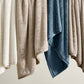 Ultra Soft Double Sided Faux Fur Blanket with Ribbed Texture Design