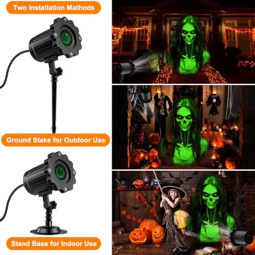 Skull Ghost Projector Light with 270 Degree Rotation and 3D Moving Effect