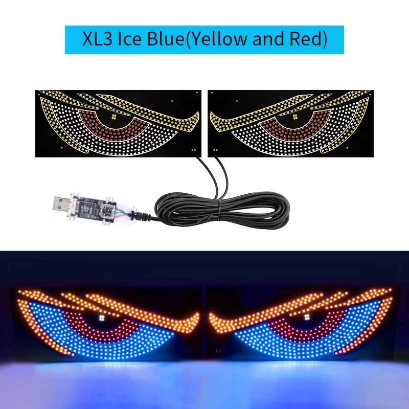 Car Windshield LED Display Panel with Remote Control and Music Sync