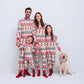 Matching Family Christmas Pajamas with Gingerbread and Tree Festive Print