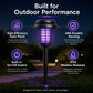 Solar Bug Zapper with Automatic Dusk Sensor and Dual Mode, Ground Stake Installation All Vera Mart