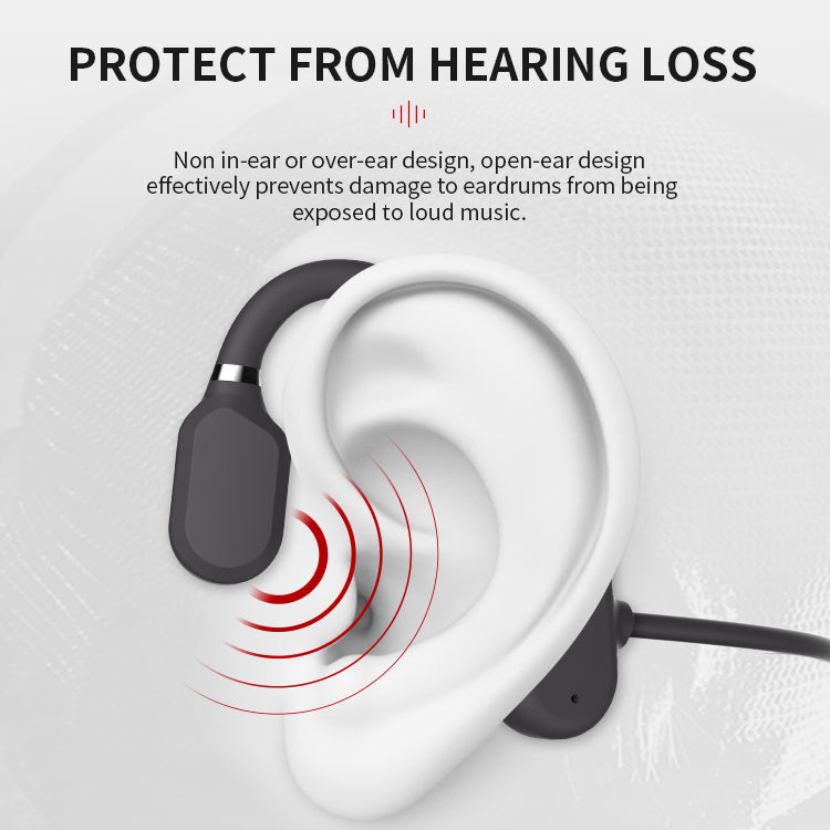 Bone Conduction Bluetooth Headphones Waterproof Wireless Stereo