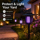 Solar Bug Zapper with Automatic Dusk Sensor and Dual Mode, Ground Stake Installation All Vera Mart