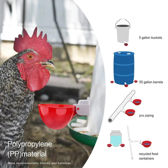 Chicken Waterer Automatic Refill Cups