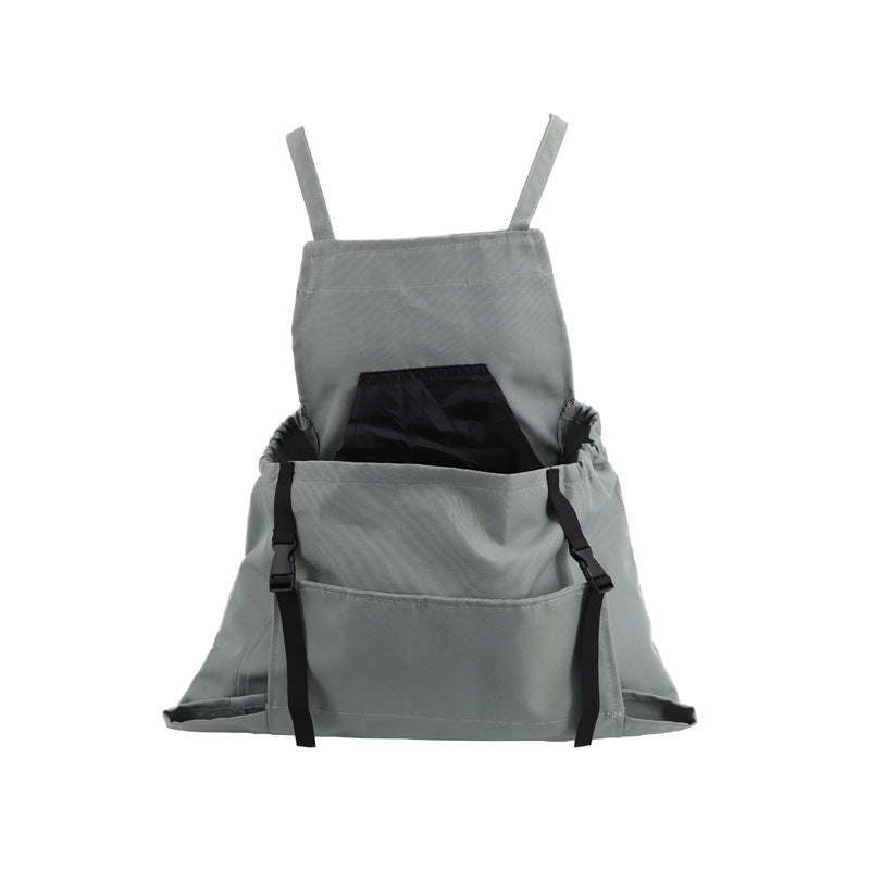 Water Resistant Garden Apron with Cross Back Straps and Dual Pockets, Adjustable Fit