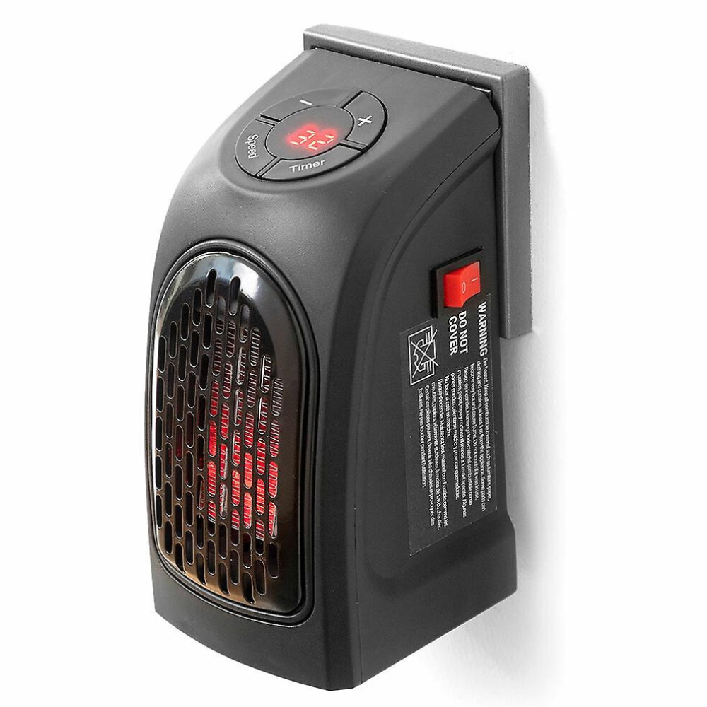 Ceramic Convection Heater with Dual Speed Control and 12-Hour Timer, Wall Mount
