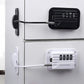 Password Protected Refrigerator Door Lock with Adjustable Strap and Adhesive Installation