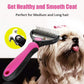 Undercoat Removal Brush with Rounded Steel Teeth for Medium to Long Fur