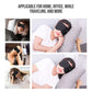 Heated Eye Mask with Rechargeable Battery and Gentle Vibration, Removable Silk Cover