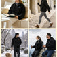 Unisex Electric Heated Fleece Pullover Sweatshirt with Included Battery Pack