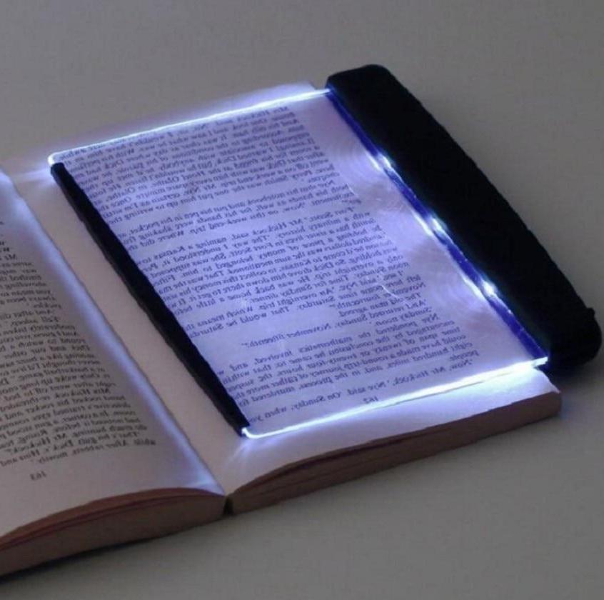 Rechargeable Book Light with Flat Panel Clip and Adjustable Brightness