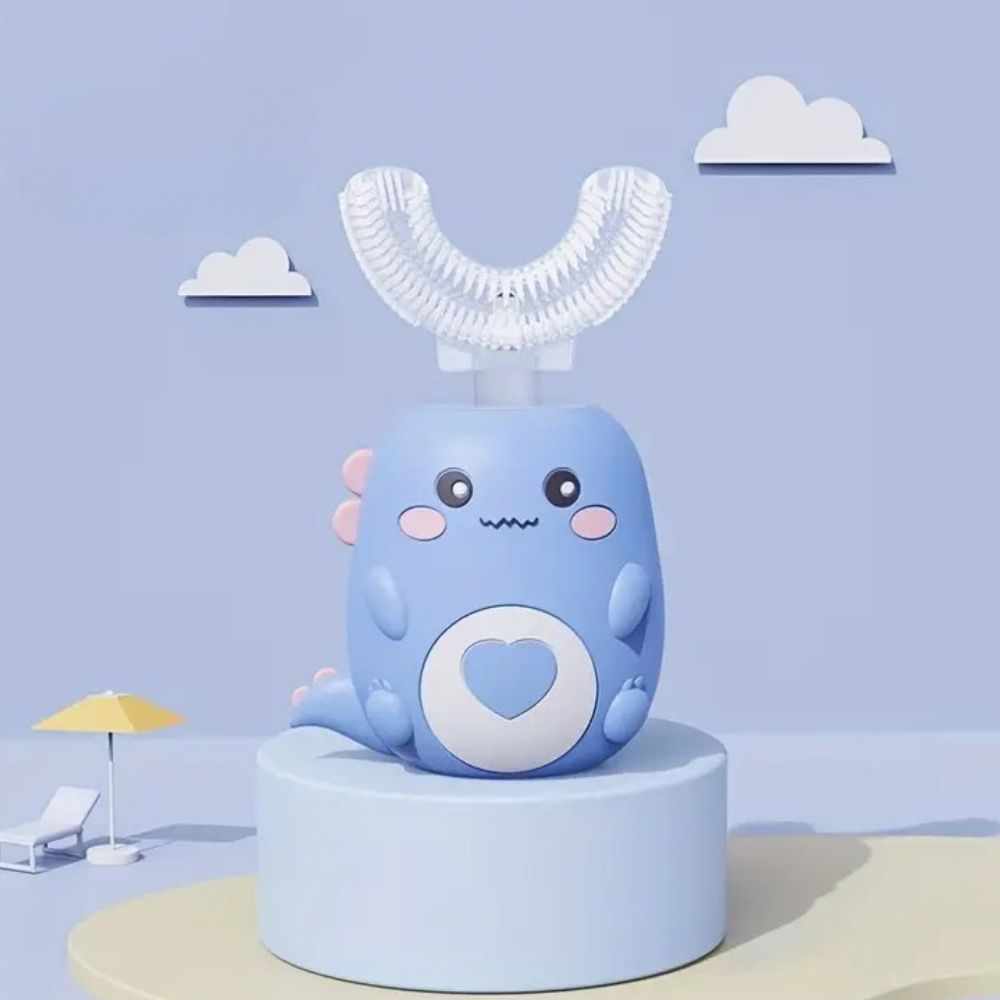 Sonic Kids Toothbrush with U-Shape Brush Head and Blue Light Technology, Rechargeable