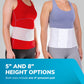 Hernia Support Belt with Removable Silicone Pad and Hook Closure